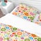 Designart 'Retro Flower Pattern' Bohemian & Eclectic Bedding Set - Duvet Cover & Shams